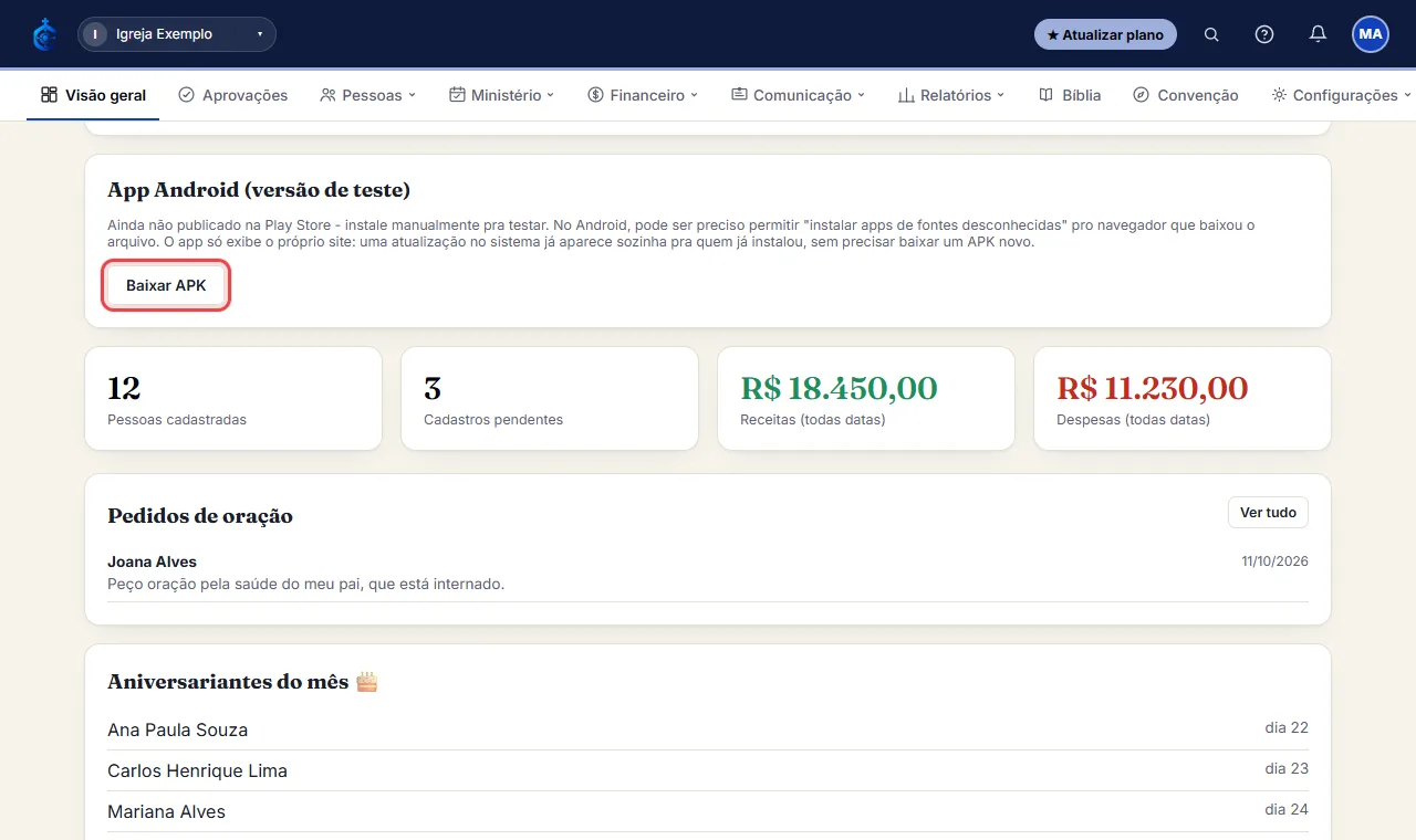 Sua carteirinha/certificados disponíveis - clique em "Baixar" (ou "Baixar PDF"/"Baixar PNG" no caso da carteir